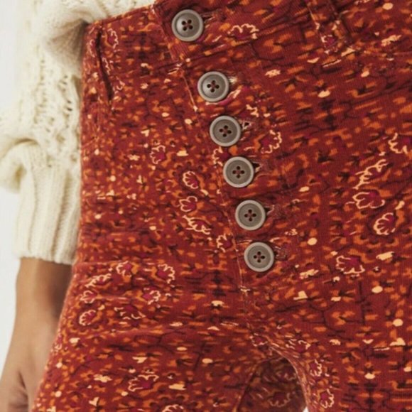 NWT stretchy corduroy high waisted skinny Anthropologie Pilcro pants size 30 - Picture 11 of 13